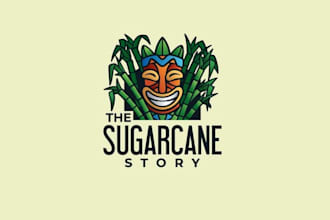 provide professional sugarcane story fun logo design
