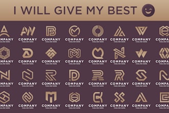 do minimalist monogram logo design