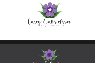 do an outstanding feminine watercolour flower or botanical logo