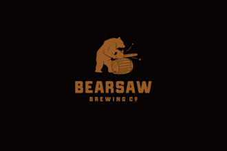 design wonderful brewing logo with express delivery