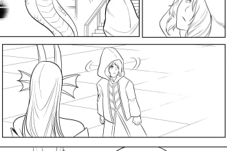 draw manga or comic page and anime illustration for you