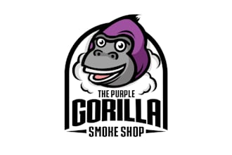 create a gorilla head logo with fast delivery