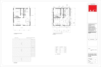 make complete building permit set for county of proposed , existing , demo plan