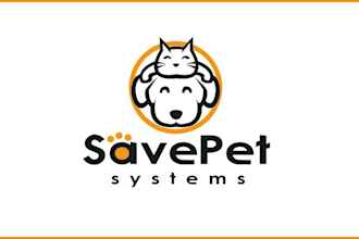 do a modern cat dog animal and pet logo design