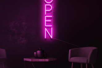 make custom neon design in 9 different colors for you