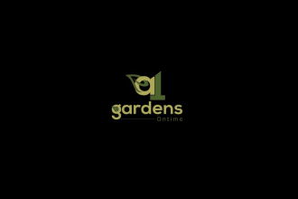 give creative garden logo design with new concepts