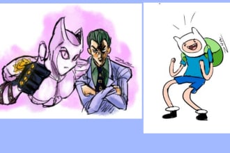 make an epic sketchy art of any character you want