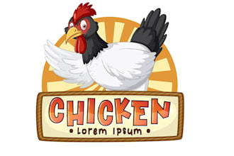 do modern line art text or farm logo