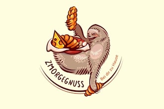 design unique foody fun logo with my own creative thinking