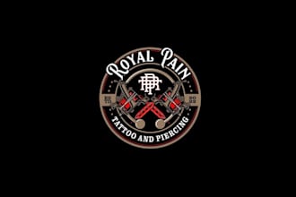 design outstanding royal pain tattoo logo