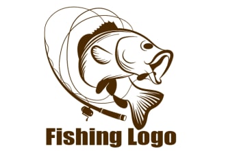 do luxury fish logo design with super fast delivery
