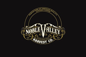design creative plat noble valley logo