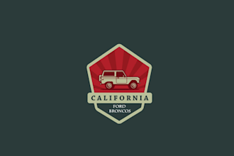 make a professional and creative vintage, retro logo