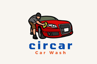 make an awesome style car wash logo for your business