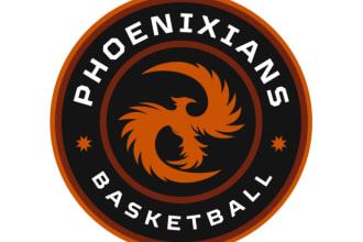 create modern basketball logo in hand drawn for you only 18 hours