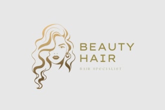 do good looking hair salon logo with free source file