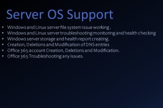 provide all type of citrix, windows support and remote support