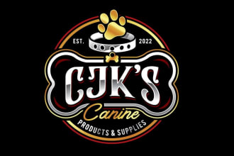 do a awesome dog logo design with unlimited revisions