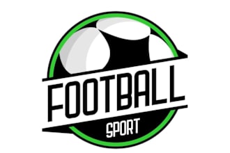 create high quality graceful football logo for your business