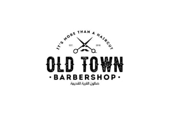 design creative barber company logo
