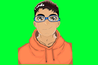 draw a caricature of you based on my style inspired by anime