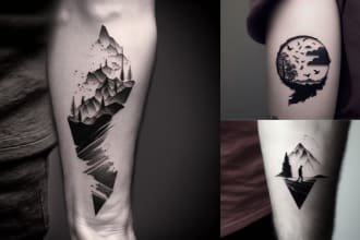 make minimalist tattoo designs using ai
