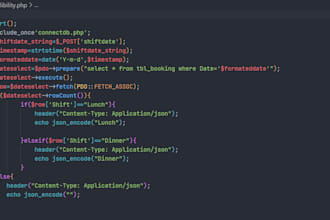 develop your website backend in php