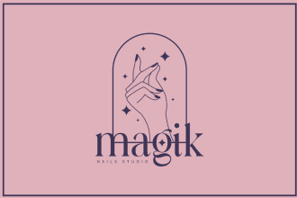 make nail studio, nail artist, makeup, fashion and eyelash logo