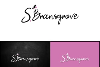 provide a signature feminine watercolour boho logo design