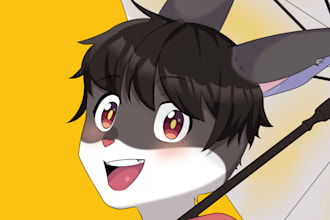 draw anime or your oc portrait, headshot for avatar, icon,