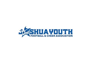 creative youth football cheer logo