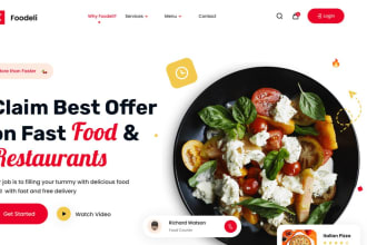 build an online food ordering delivery restaurant website