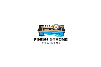 upscale gym beach logo