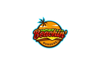 design edgy beach burgers logo