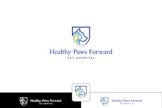 create a dog pet and animal cartoon logo