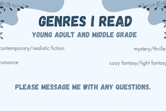 beta read your young adult or middle grade book manuscript