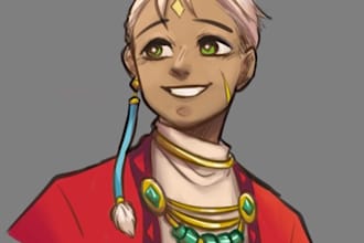 draw you bust up of any character you like