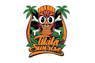 mascot inspired race car logo