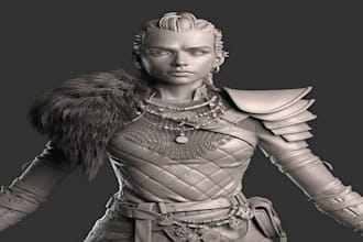 create 3d character, sculpt 3d character modeling, 3d character design