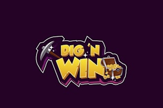 captive blockchain game logo design