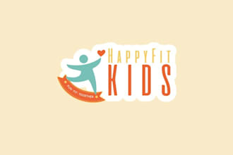 design fun family focused fitness brand logo