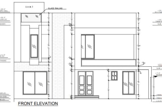 draw 2d floor plan house plan using autocad