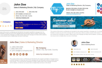 create your html email signature