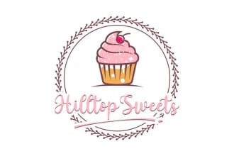 do a bakery dessert cookies candies and cupcake logo