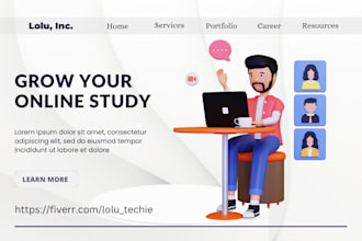 design an online course website and school website