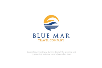do a travel agency tourism beach vacation logo
