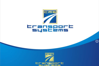 do a professional transport logistics and trucking logo