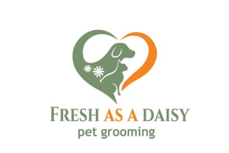 do a feminine hand drawn posh pet grooming logo