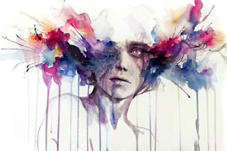 draw abstract painting art or color abstract art