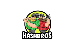 design hipster lumberjack cartoon cannabis brand logo